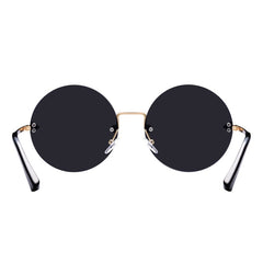 Women's Rimless Round 'Ja-Oh' Metal Sunglasses