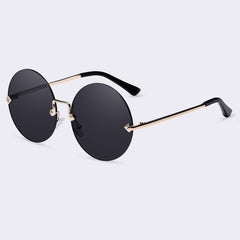 Women's Rimless Round 'Ja-Oh' Metal Sunglasses