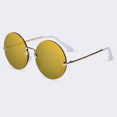 Women's Rimless Round 'Ja-Oh' Metal Sunglasses