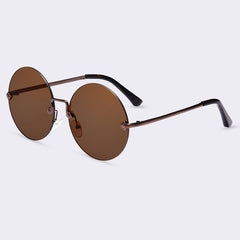 Women's Rimless Round 'Ja-Oh' Metal Sunglasses