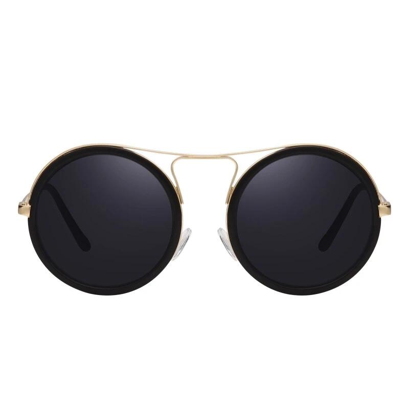 Women's Round Polarized 'Gatsby II' Metal Sunglasses