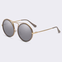 Women's Round Polarized 'Gatsby II' Metal Sunglasses