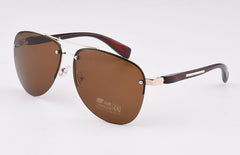 Women's Rimless Aviator 'Great Wear' Metal Sunglasses