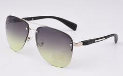 Women's Rimless Aviator 'Great Wear' Metal Sunglasses