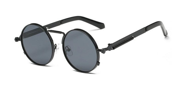 Men's Round  'Touch of Modern' Metal Sunglasses