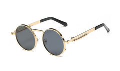 Men's Round  'Touch of Modern' Metal Sunglasses