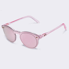 Women's Clear Oval 'Cotton Candy' Plastic Sunglasses