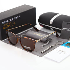 Men's Polarized Square 'Orbison' Plastic Sunglasses