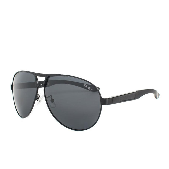 Men's Polarized Aviator 'Punch Out' Metal Sunglasses