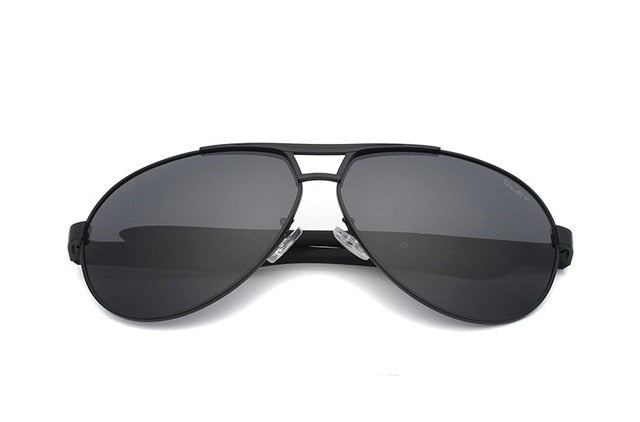 Men's Polarized Aviator 'Punch Out' Metal Sunglasses