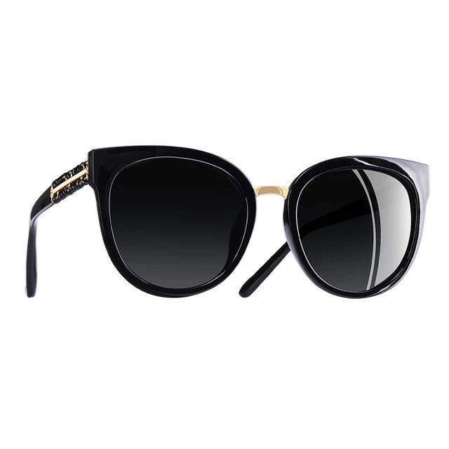 Women's Polarized Cat Eye 'Out and About' Plastic Sunglasses