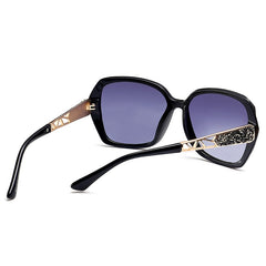 Women's Oversized Rounded 'Draco Love' Plastic Sunglasses