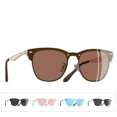 Women's Vintage Square 'Rich Mixon' Metal Sunglasses