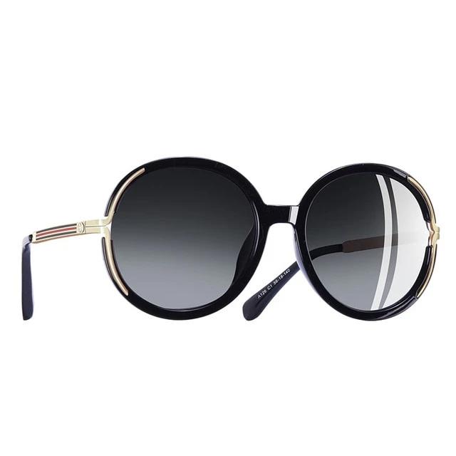 Women's Oversized Round 'All the Sun' Metal Sunglasses