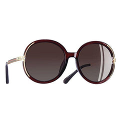 Women's Oversized Round 'All the Sun' Metal Sunglasses