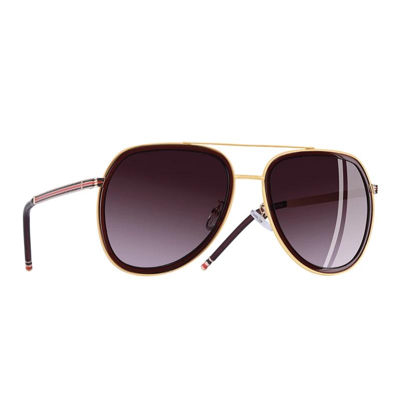 Women's Polarized Aviator 'Grand Prix' Metal Sunglasses