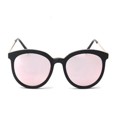 Women's Oversized Round 'Magic Mirror' Metal Sunglasses