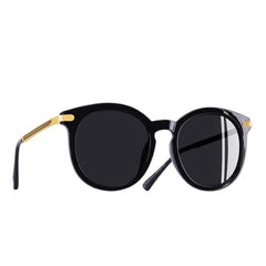 Women's Polarized Round 'Erika' Metal Sunglasses