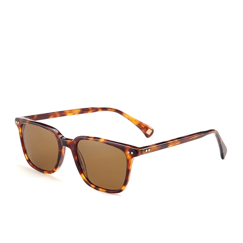 Men's Square Polarized 'Petron Hunter' Plastic Sunglasses