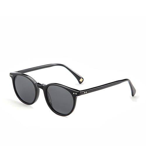 Men's Polarized Oval 'Refined' Plastic Sunglasses