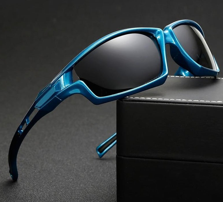 Men's Polarized Sports Wrap Around 'Throttle Out' Plastic Sunglasses