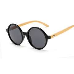 Women's Oval Two Tone 'Two Mountain' Plastic  Sunglasses