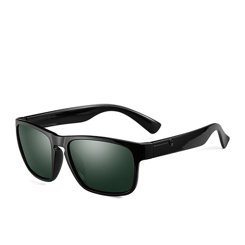 Men's Polarized Rectangular 'Back to Basics' Plastic Sunglasses