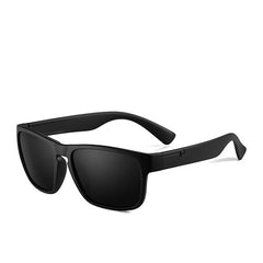 Men's Polarized Rectangular 'Back to Basics' Plastic Sunglasses