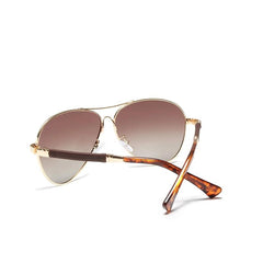 Men's Polarized Aviator 'The Traveler' Metal Sunglasses