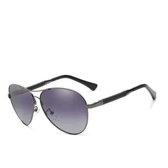 Men's Polarized Aviator 'The Traveler' Metal Sunglasses