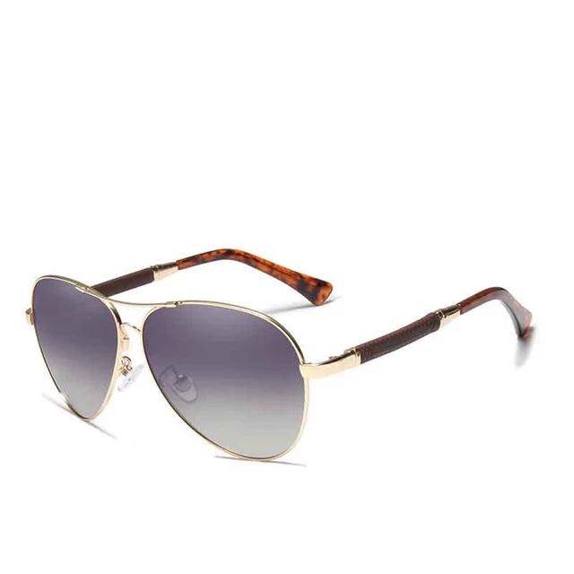 Men's Polarized Aviator 'The Traveler' Metal Sunglasses