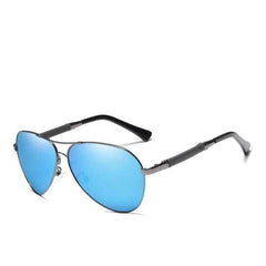 Men's Polarized Aviator 'The Traveler' Metal Sunglasses