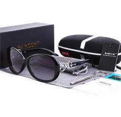 Women's Polarized Oval 'Infinity' Plastic Sunglasses