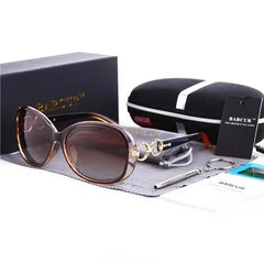 Women's Polarized Oval 'Infinity' Plastic Sunglasses