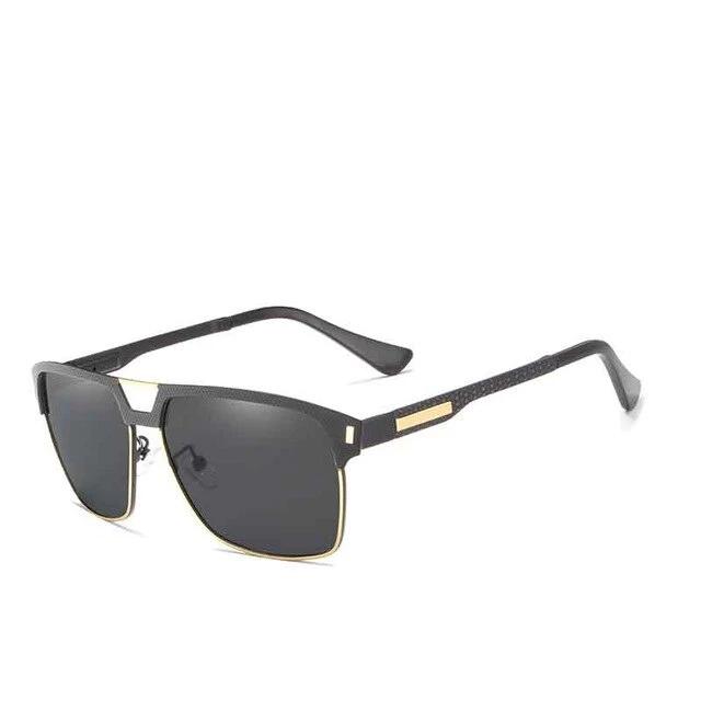 Men's Oversized Polarized 'Money Men' Metal Sunglasses