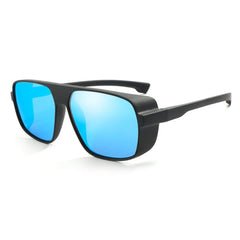 Men's Square 'British Racing' Plastic Sunglasses