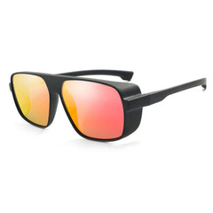 Men's Square 'British Racing' Plastic Sunglasses