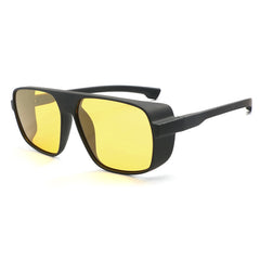 Men's Square 'British Racing' Plastic Sunglasses