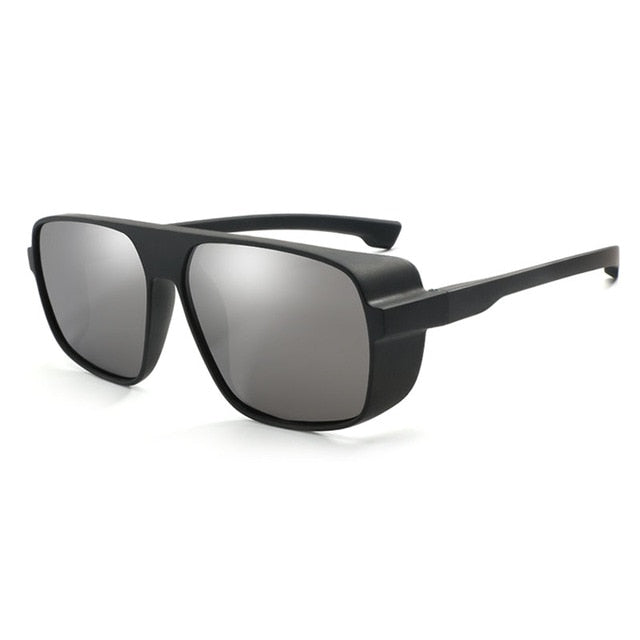 Men's Square 'British Racing' Plastic Sunglasses