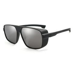 Men's Square 'British Racing' Plastic Sunglasses