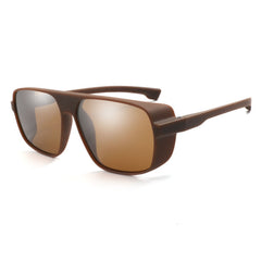 Men's Square 'British Racing' Plastic Sunglasses