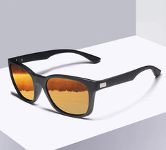 Men's Polarized Square 'Drive In' Plastic Sunglasses