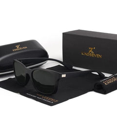 Men's Polarized Square 'Drive In' Plastic Sunglasses