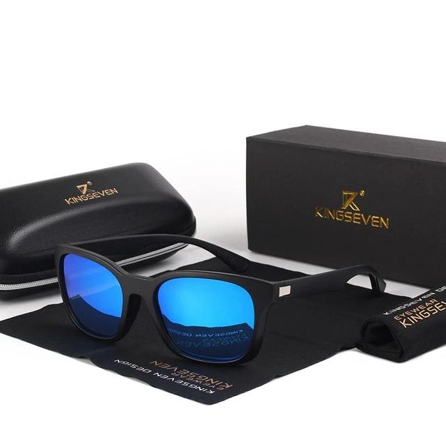 Men's Polarized Square 'Drive In' Plastic Sunglasses