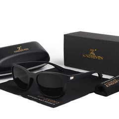 Men's Polarized Square 'Drive In' Plastic Sunglasses