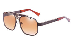 Men's Square 'Clarkson' Metal Sunglasses