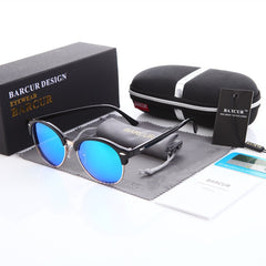 Men's Oversized Oval 'Book Em' Plastic Sunglasses