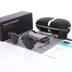 Men's Oversized Oval 'Book Em' Plastic Sunglasses