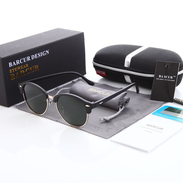 Men's Oversized Oval 'Book Em' Plastic Sunglasses