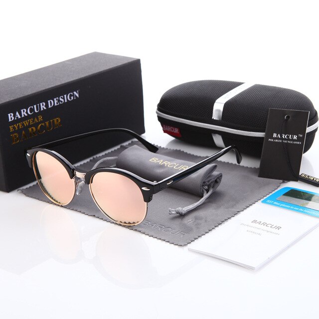 Men's Oversized Oval 'Book Em' Plastic Sunglasses